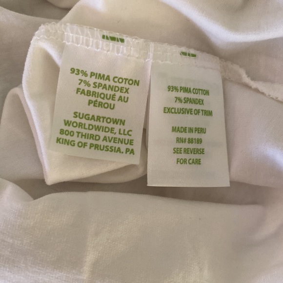 Lilly Pulitzer Waverly White Ruffle Scalloped Eyelet Lace Top - XS - Picture 11 of 13